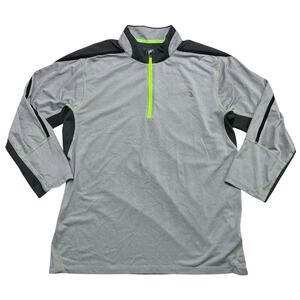 The North Face Men’s Kilowatt 1/4 Zip Flashdry-XD Base Layer Gray Shirt - L